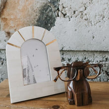 Load image into Gallery viewer, Mukhendu Arch 5.5x3.5 Cream Picture Frame | Handcrafted Bone
