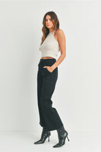 Load image into Gallery viewer, Just Black Denim High Rise Cargo Pocket Wide Leg | Black

