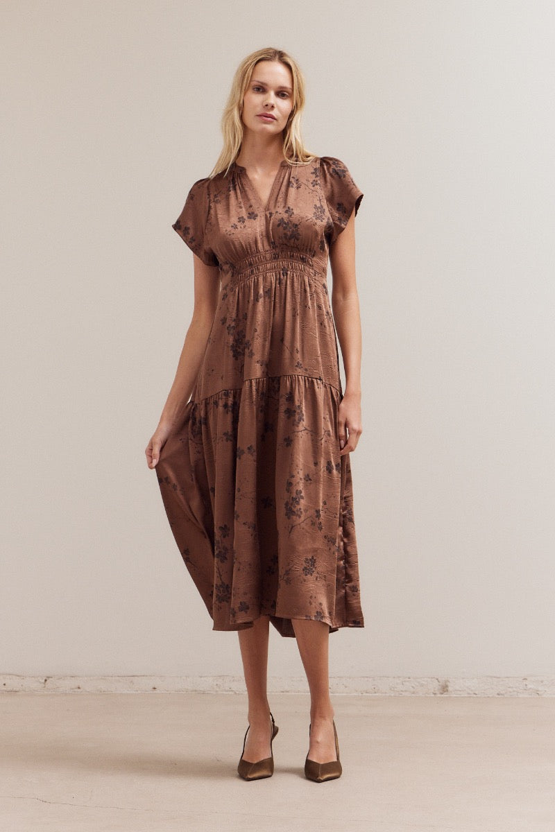Hazel Bloom Midi Dress