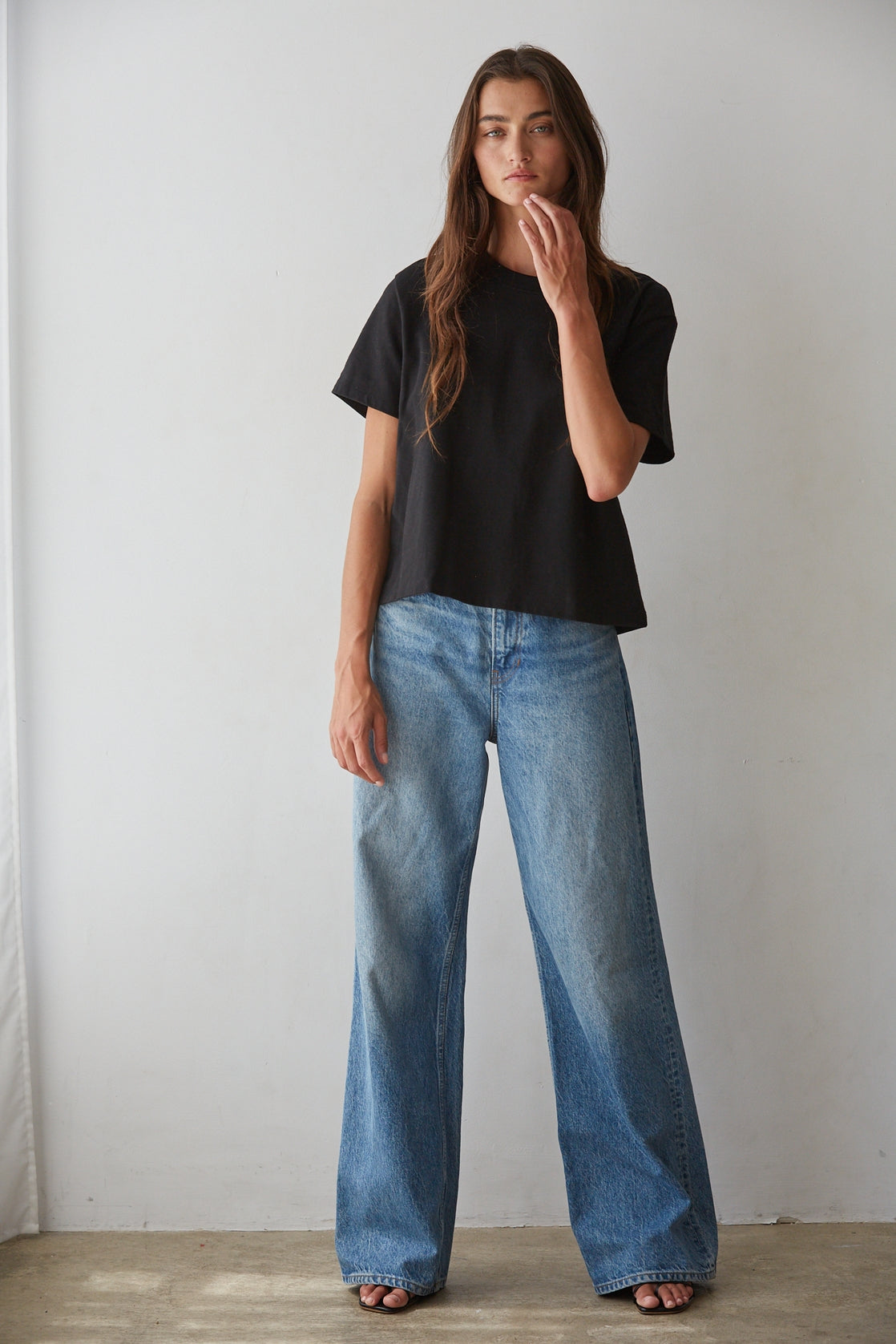 The Everyday Cotton Crew Tee | Black