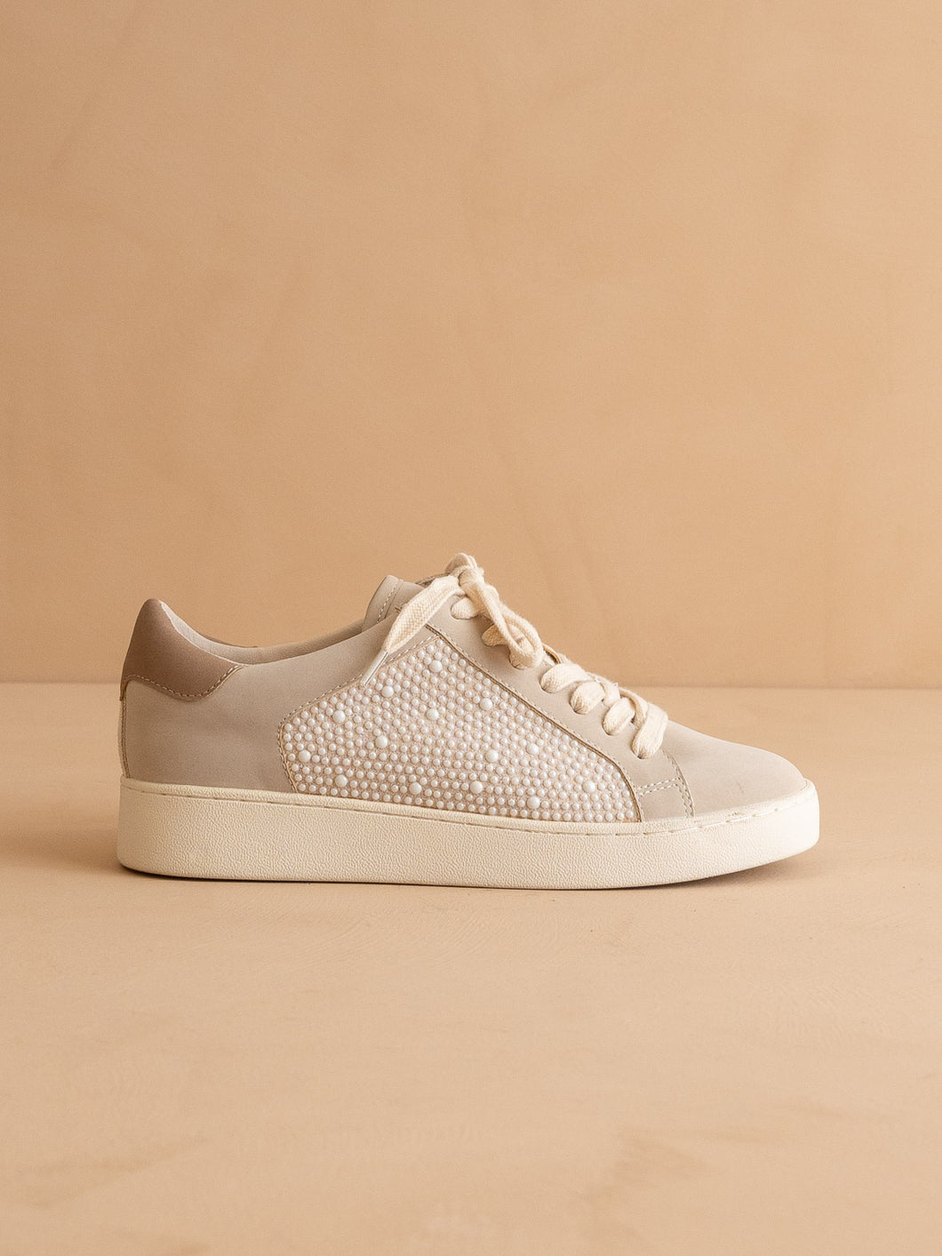 The Berne | Pearl Studded Paneled Sneaker