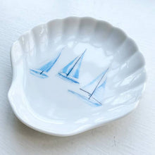 Load image into Gallery viewer, Curated Coastal Ceramic Shell Jewelry Dish
