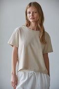 The Everyday Cotton Crew Tee | Ecru