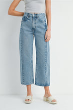 Load image into Gallery viewer, Just Black Denim Twisted Barrel Jean
