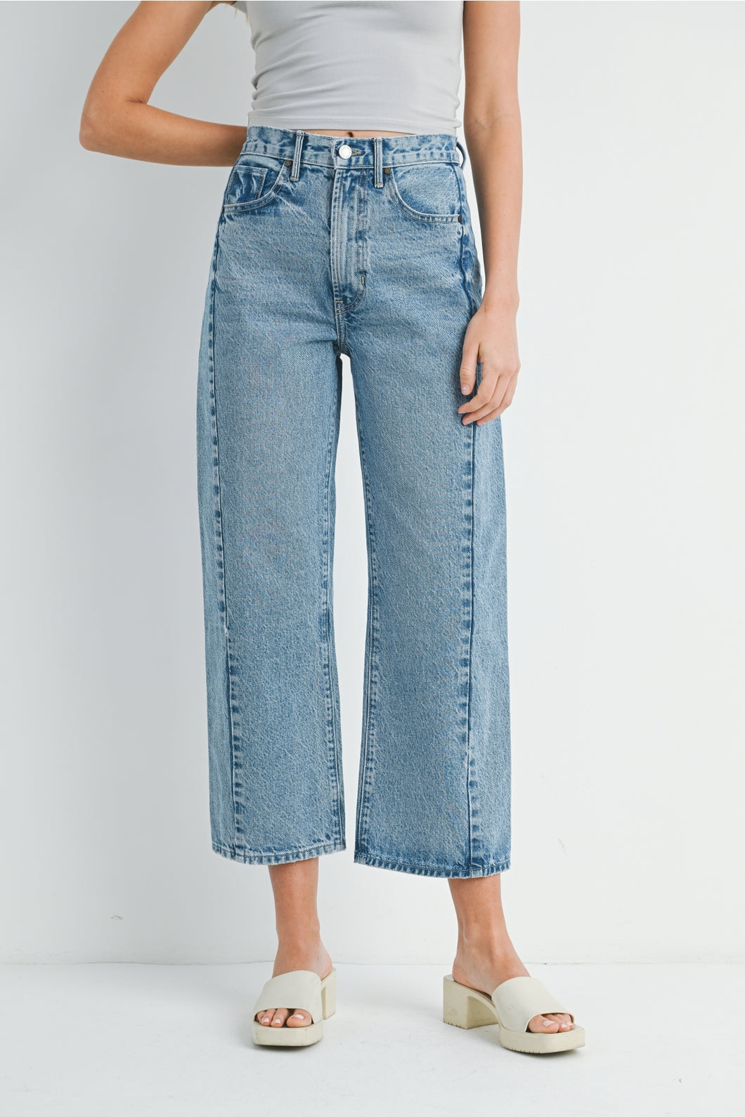 Just Black Denim Twisted Barrel Jean