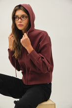 Load image into Gallery viewer, Ultra Comfy Ribbed Knit Hoodie Jacket | Choco
