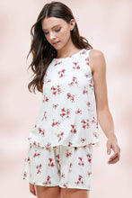 Load image into Gallery viewer, White Floral Pajama Set
