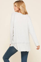 Load image into Gallery viewer, *BACK IN STOCK!* Maple Sage Lighter Grey Boat Neck Sweater
