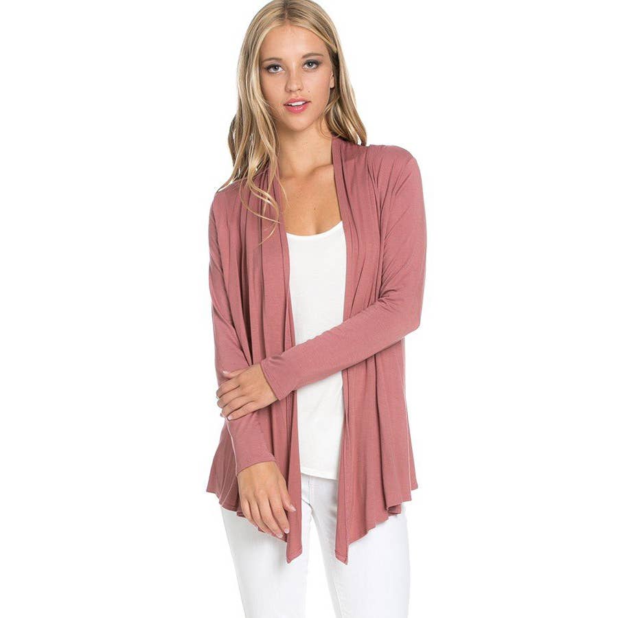 Open Front Drape Cardigan *More Colors Available*
