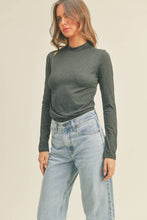 Load image into Gallery viewer, The Mockneck Layering Top- Charcoal
