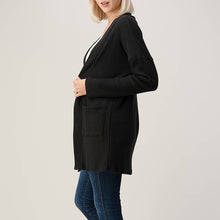 Load image into Gallery viewer, Long Cozy Knit Cardigan-Black
