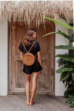 Load image into Gallery viewer, Round Rattan Backpack

