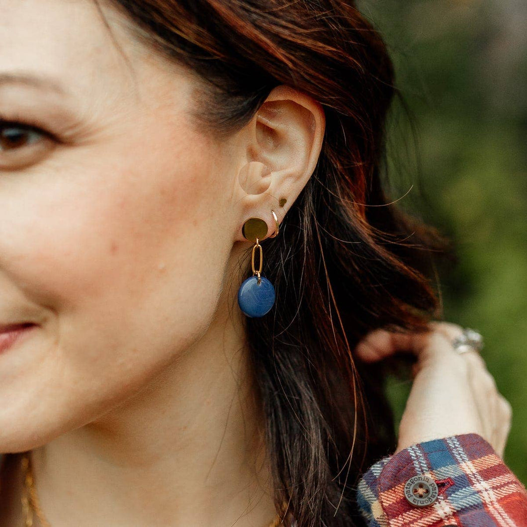 Sela Designs Cobalt Kate Earrings