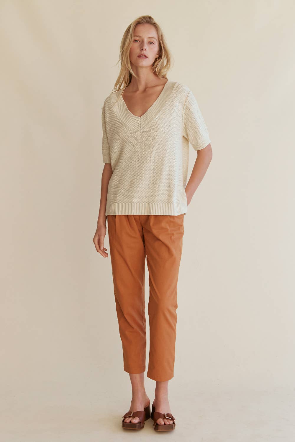Crescent Marcello Linen Tapered Pants