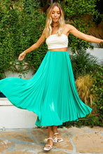 Load image into Gallery viewer, Ces Femme Pleated Maxi Skirt- Green
