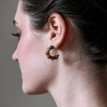 Load image into Gallery viewer, *Back In Stock!* WorldFinds Kantha Tiny Hoops
