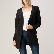 Load image into Gallery viewer, Long Cozy Knit Cardigan-Black
