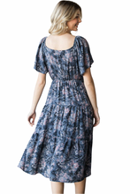 Load image into Gallery viewer, Printed Tiered Midi Dress
