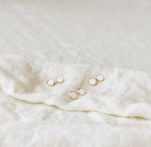 Load image into Gallery viewer, Gold Concrete Round Studs
