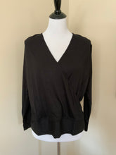 Load image into Gallery viewer, Black Wrap Pullover

