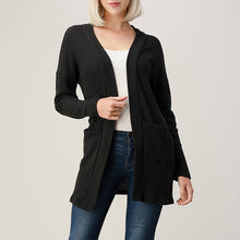 Load image into Gallery viewer, Long Cozy Knit Cardigan-Black
