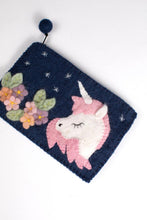Load image into Gallery viewer, Ten Thousand Villages Unicorn Wool Purse
