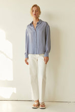 Load image into Gallery viewer, Crescent Malone Button Front Satin Shirt
