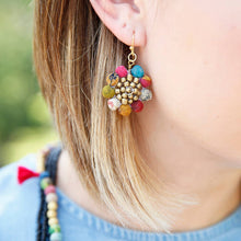 Load image into Gallery viewer, *Back In Stock!* WorldFinds Kantha Sunflower Earrings
